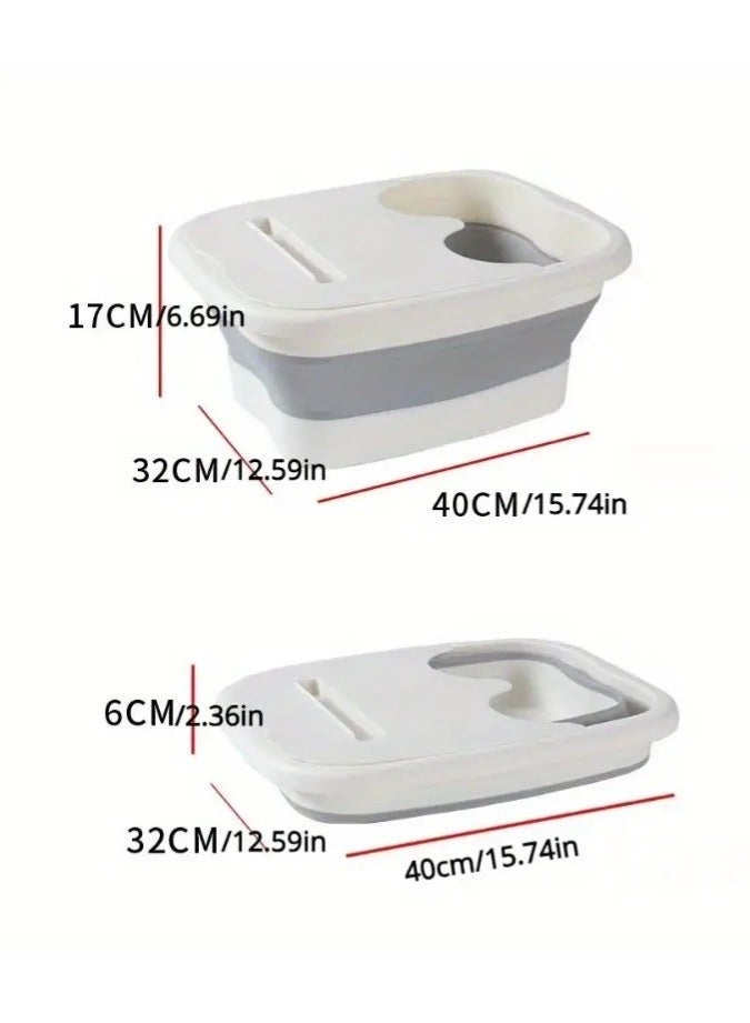 Arabest 1pc Foldable Foot Bath Foot Soak Tub, Foot Bath Basin, Portable Feet Spa Soaking Basin Bucket, Foot Wash Basin For Home - Image 4